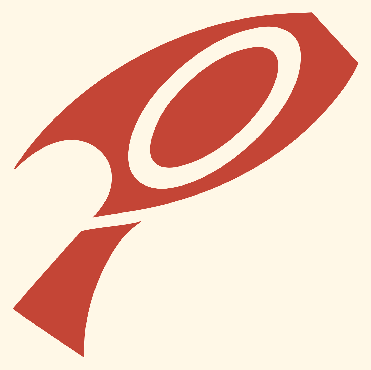 Rocket Magnifier Search Mark #fff8e7/#c44536