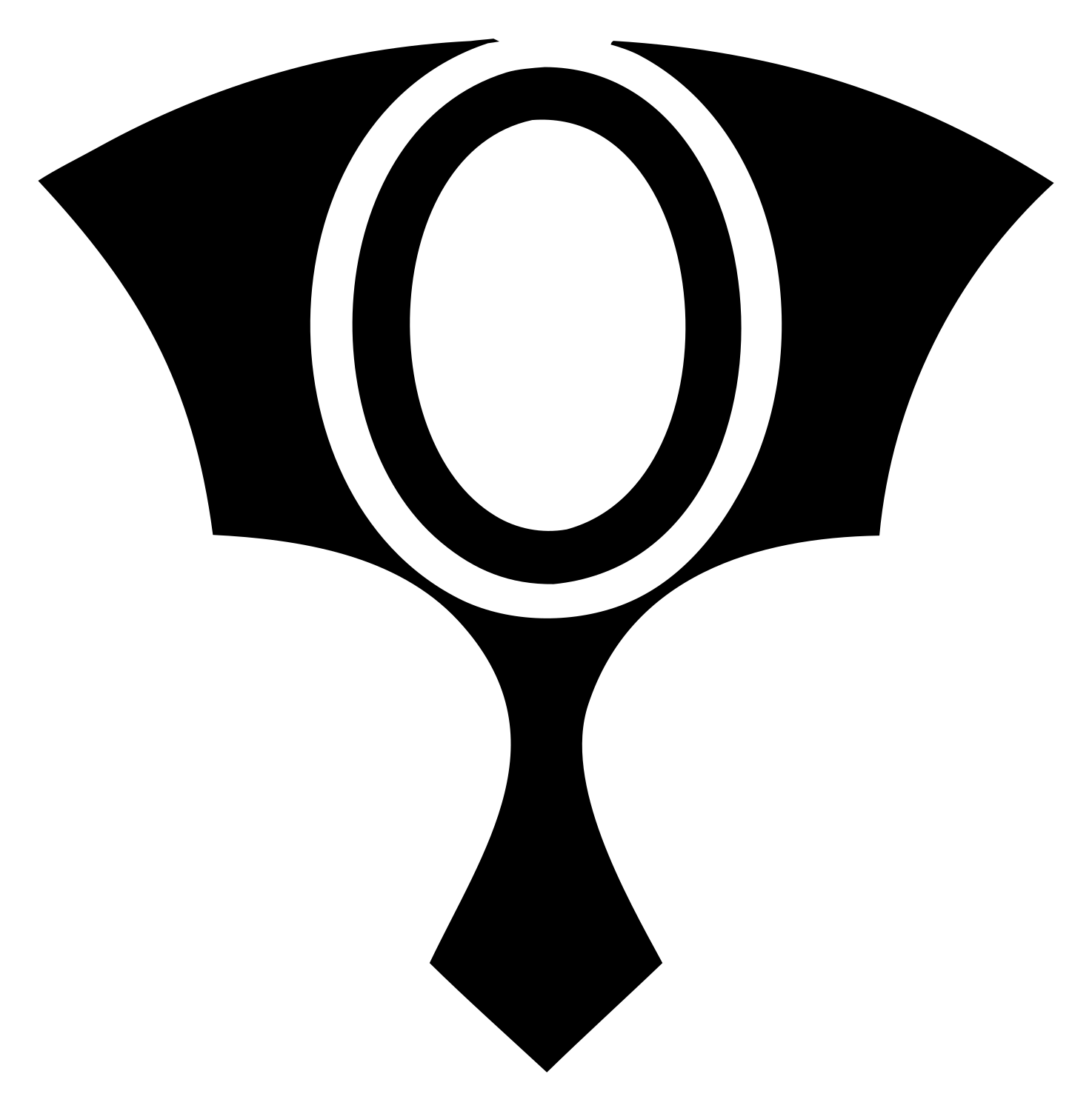 Bold Hand Mirror Emblem #ffffff/#000000