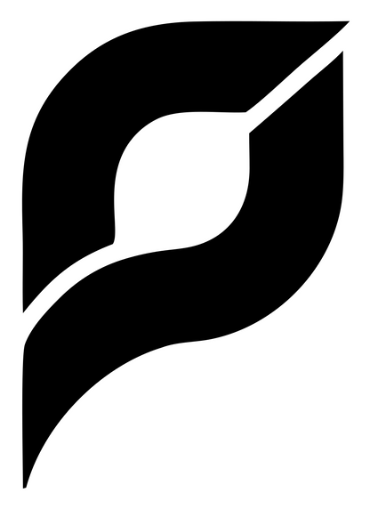 Split Leaf Loupe Mark #ffffff/#000000