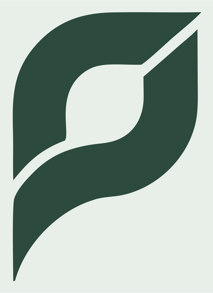 Split Leaf Loupe Mark #e8efe9/#2d4a3e