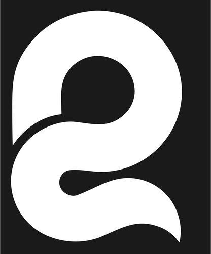 Curved Letter E Loupe Mark #1a1a1a/#ffffff
