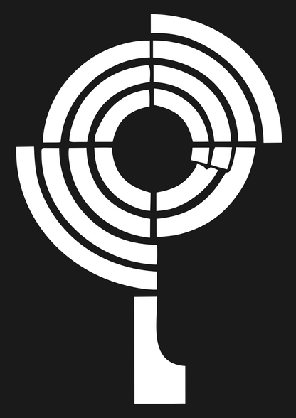 Blocky Concentric Loupe Icon #1a1a1a/#ffffff
