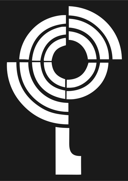 Blocky Concentric Loupe Icon #1a1a1a/#ffffff