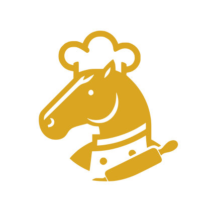 Chef Horse Head Logo #DAA520