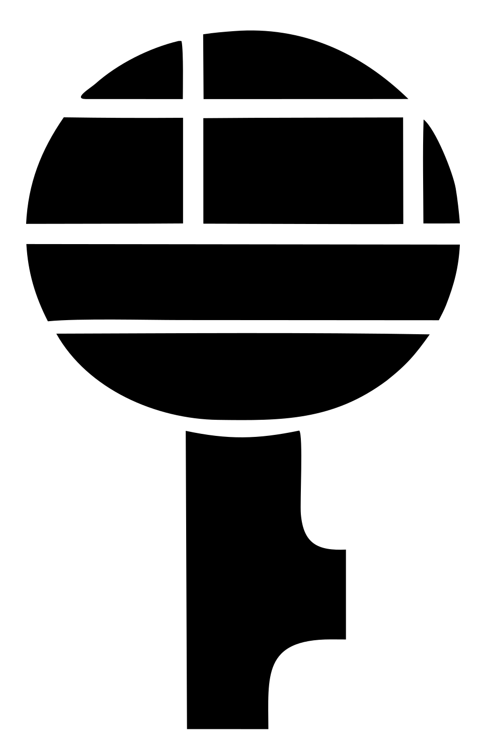 Chunky Grid Loupe Icon #ffffff/#000000