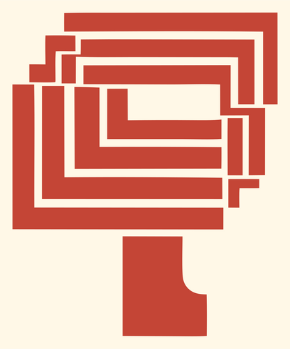 Heavy Pixel Broadcast Tower Icon #fff8e7/#c44536