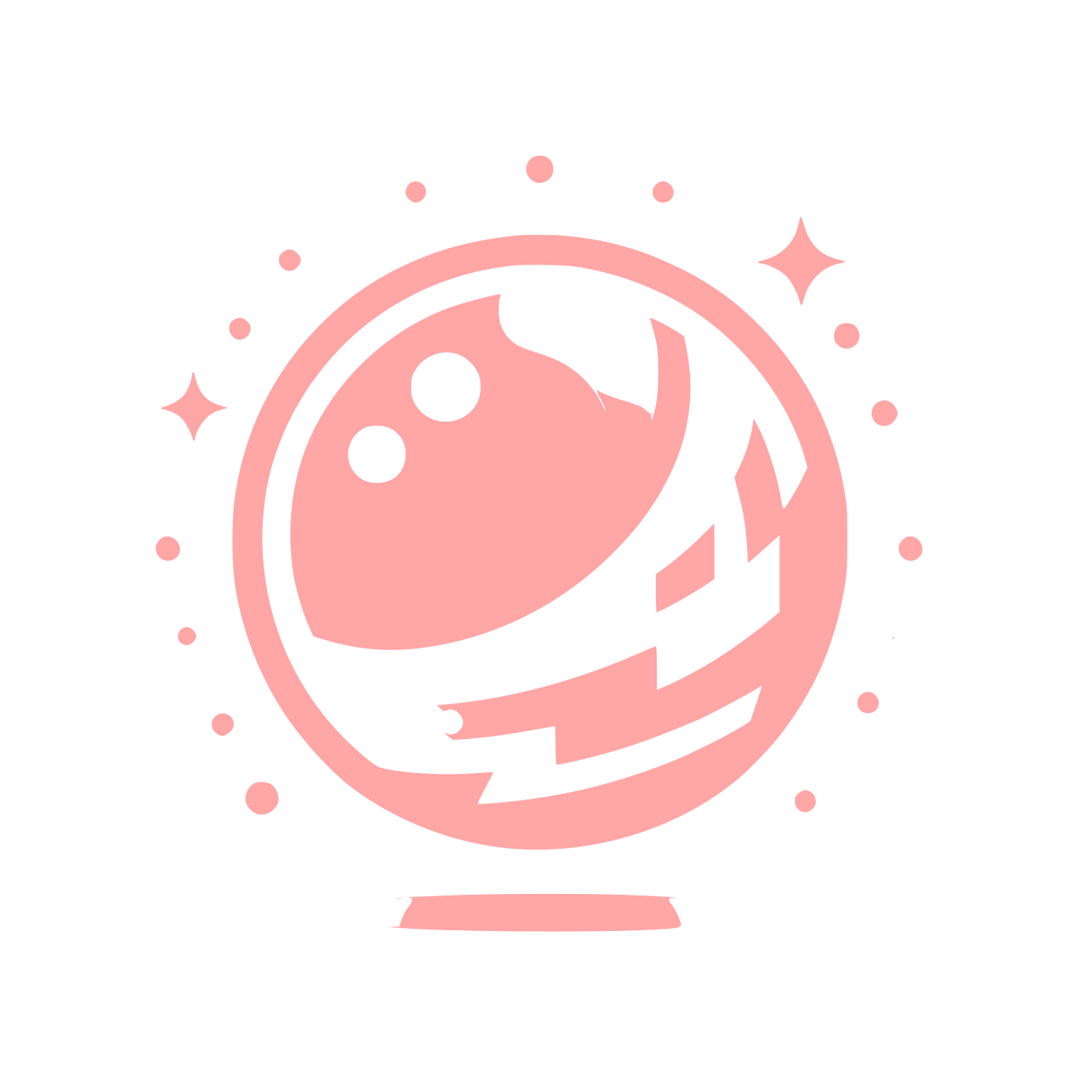 Astronomical Logo Design #ffa6a6