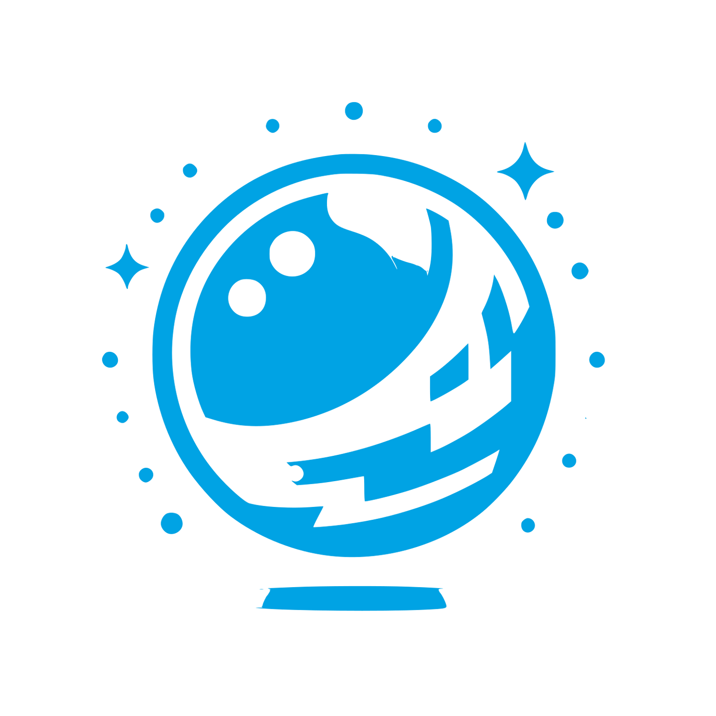 Astronomical Logo Design #00a3e4