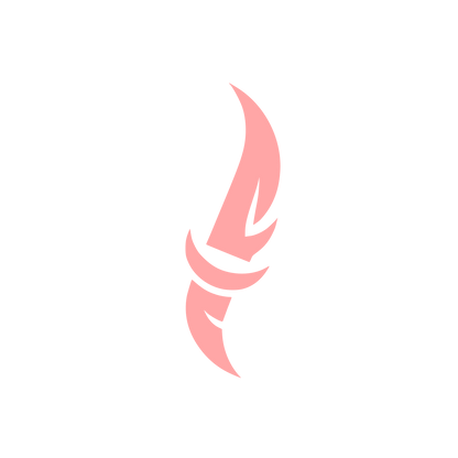 Abstract Sword Flame Logo #ffa6a6