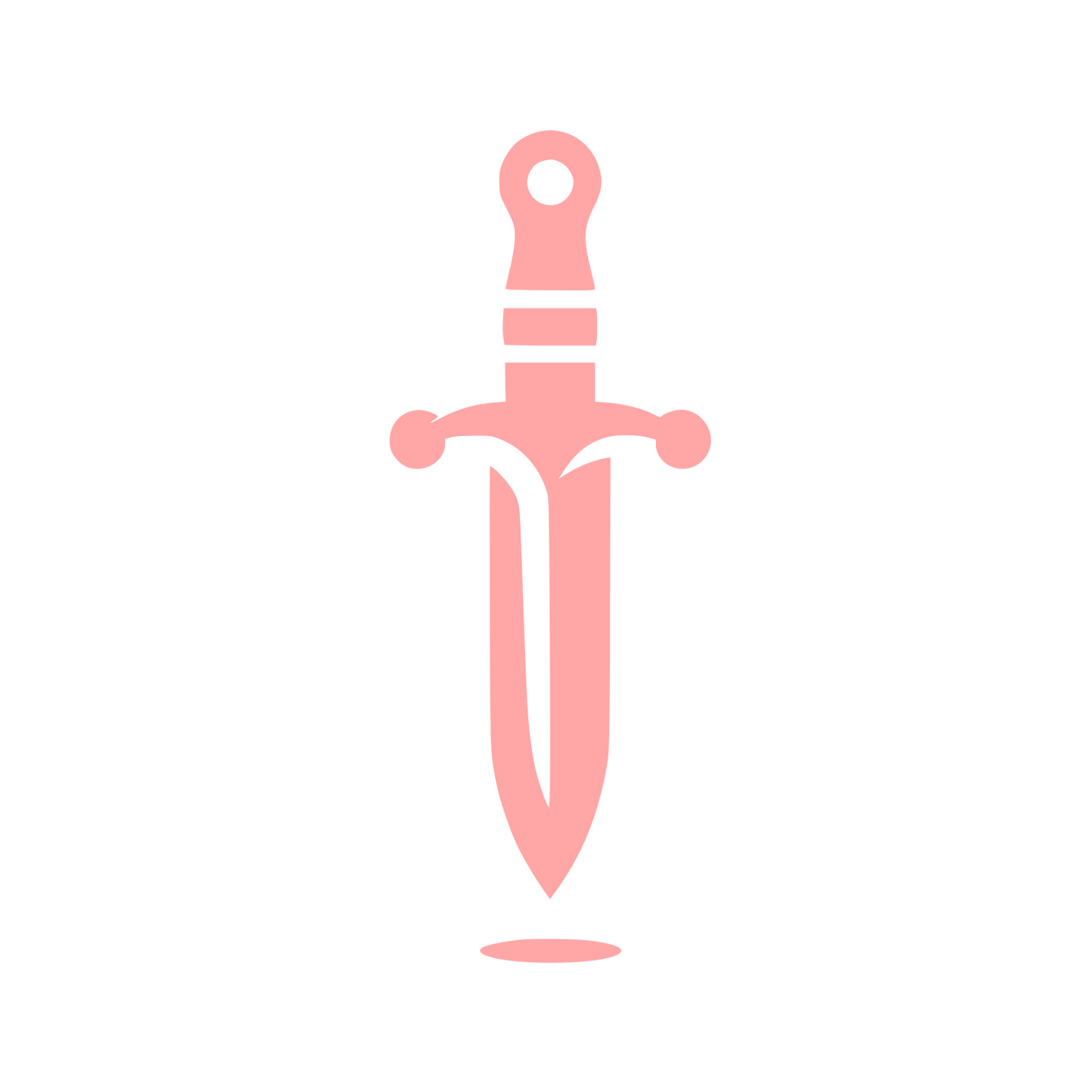 Sword Symbol Logo #ffa6a6