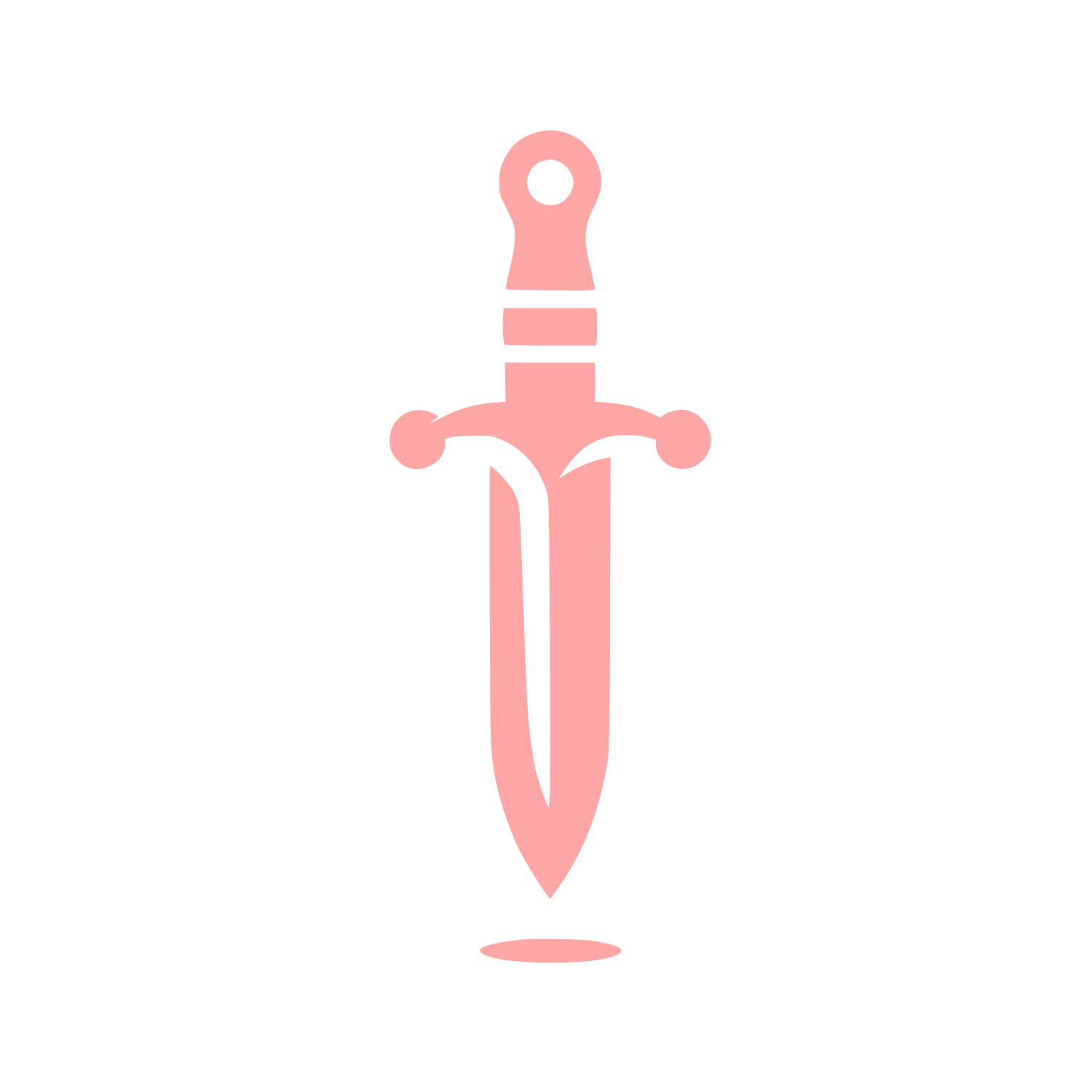Sword Symbol Logo #ffa6a6