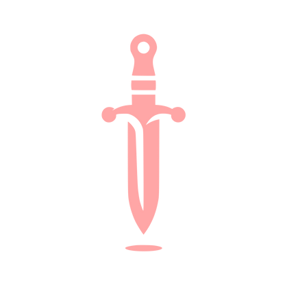 Sword Symbol Logo #ffa6a6