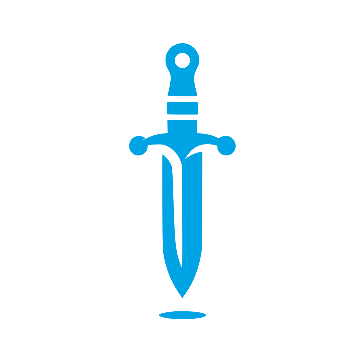 Sword Symbol Logo #00a3e4