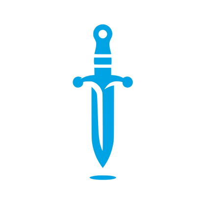 Sword Symbol Logo #00a3e4