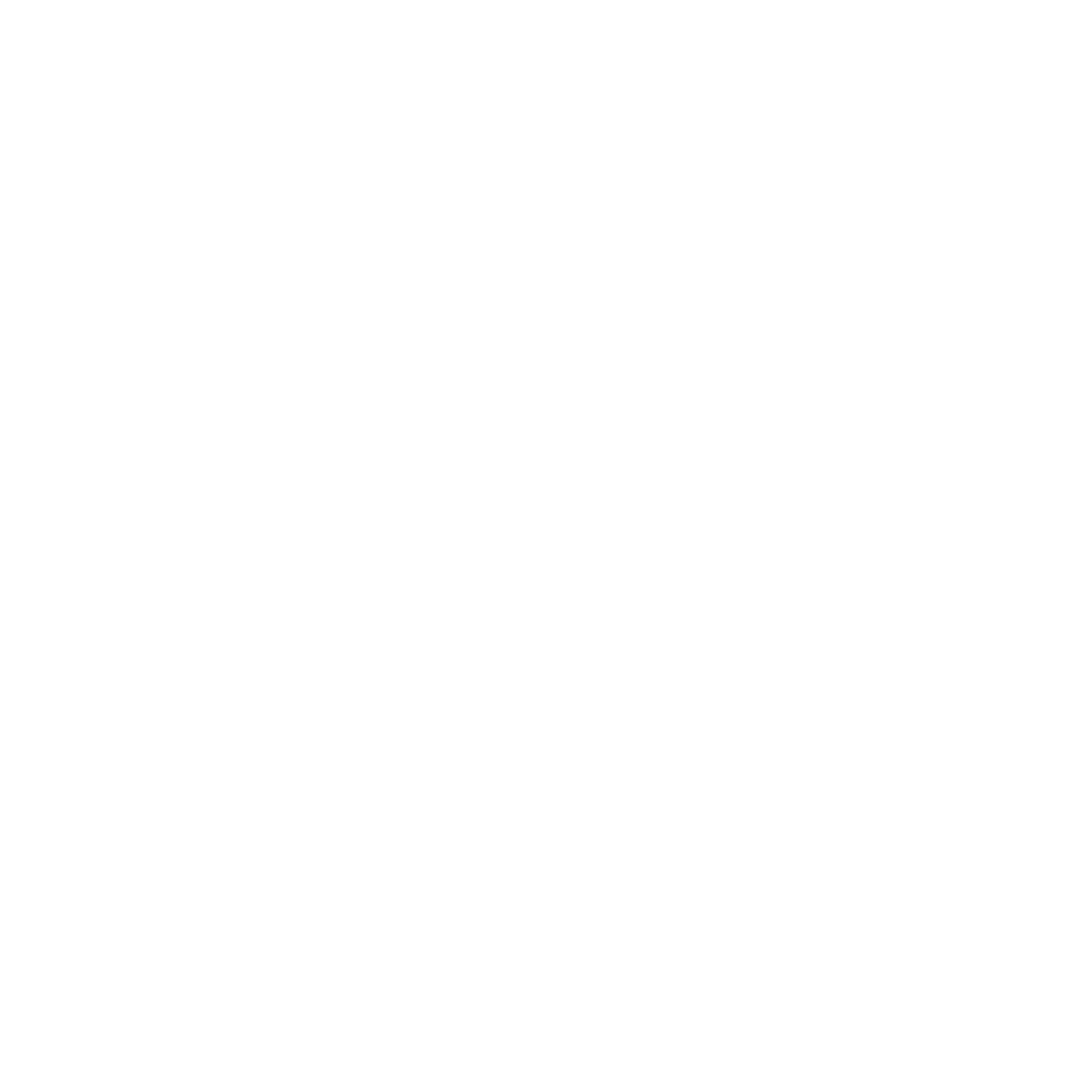 Sword Symbol Logo #ffffff