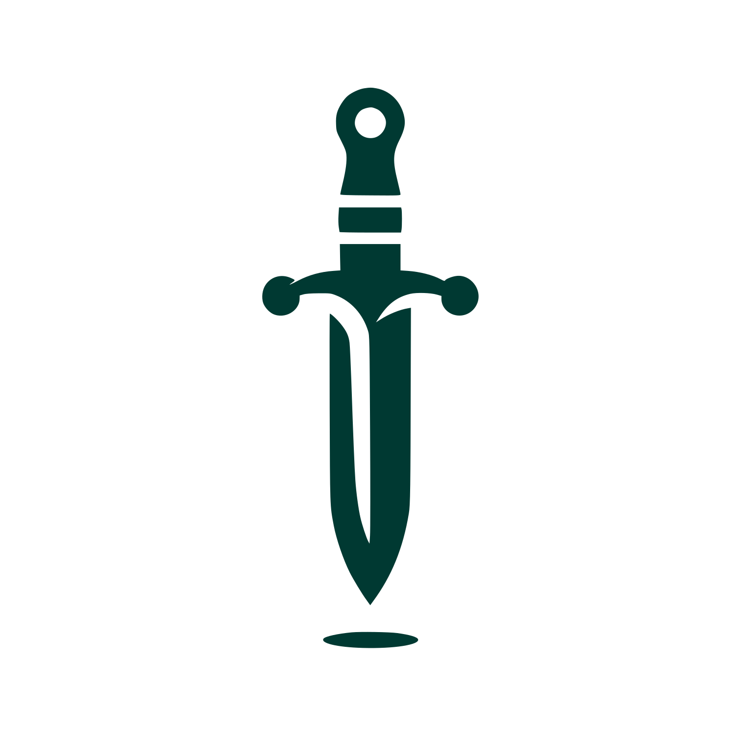 Sword Symbol Logo #003932