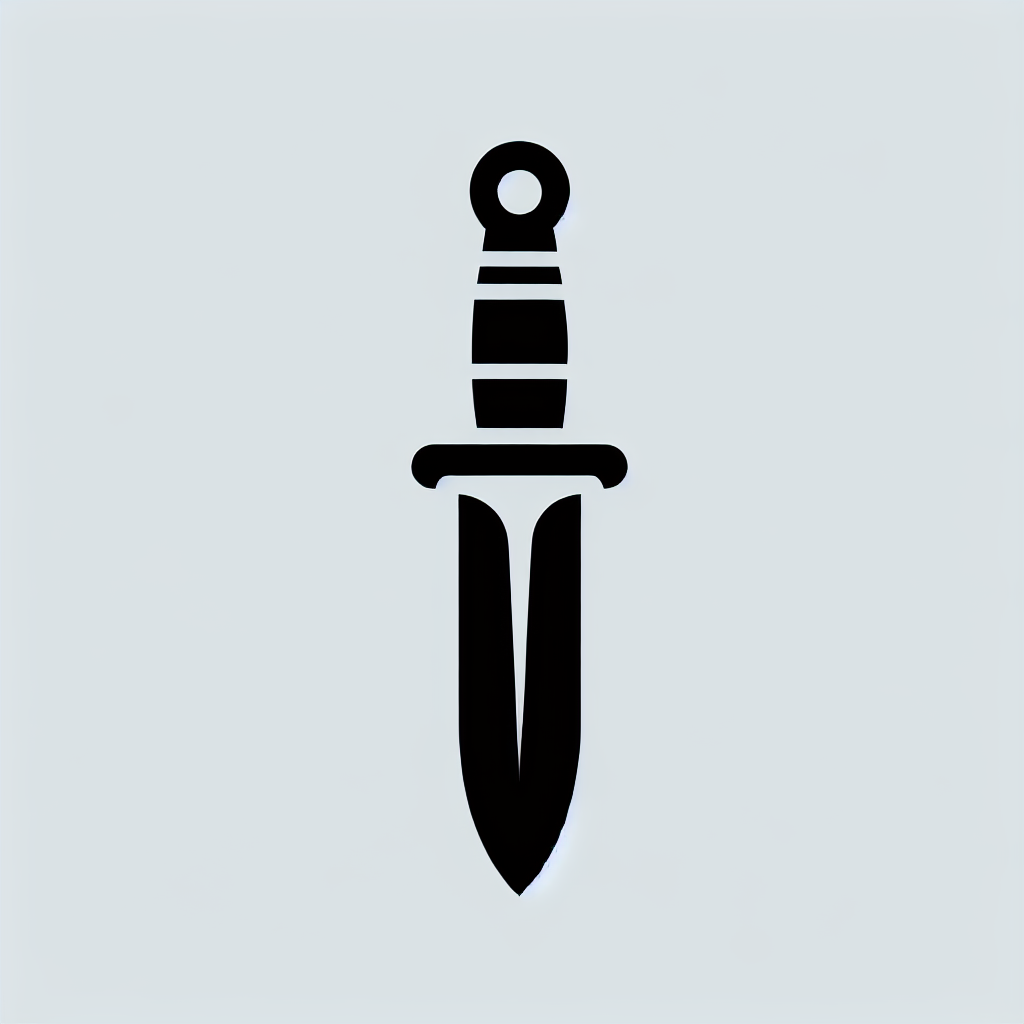 Dagger Silhouette Logo