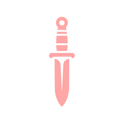 Dagger Silhouette Logo #ffa6a6