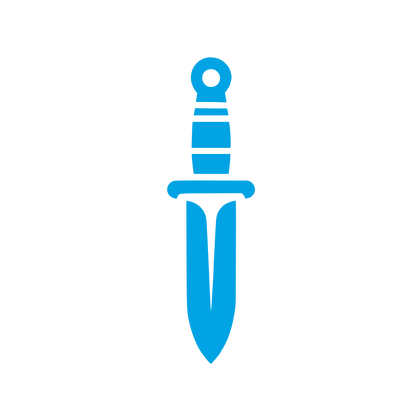Dagger Silhouette Logo #00a3e4