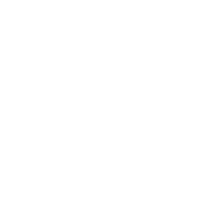 Dagger Silhouette Logo #ffffff