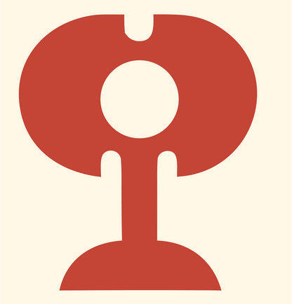 Bold Trophy Stand Mark #fff8e7/#c44536