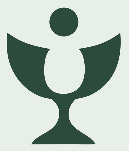 Bold Chalice Circle Trophy Mark #e8efe9/#2d4a3e