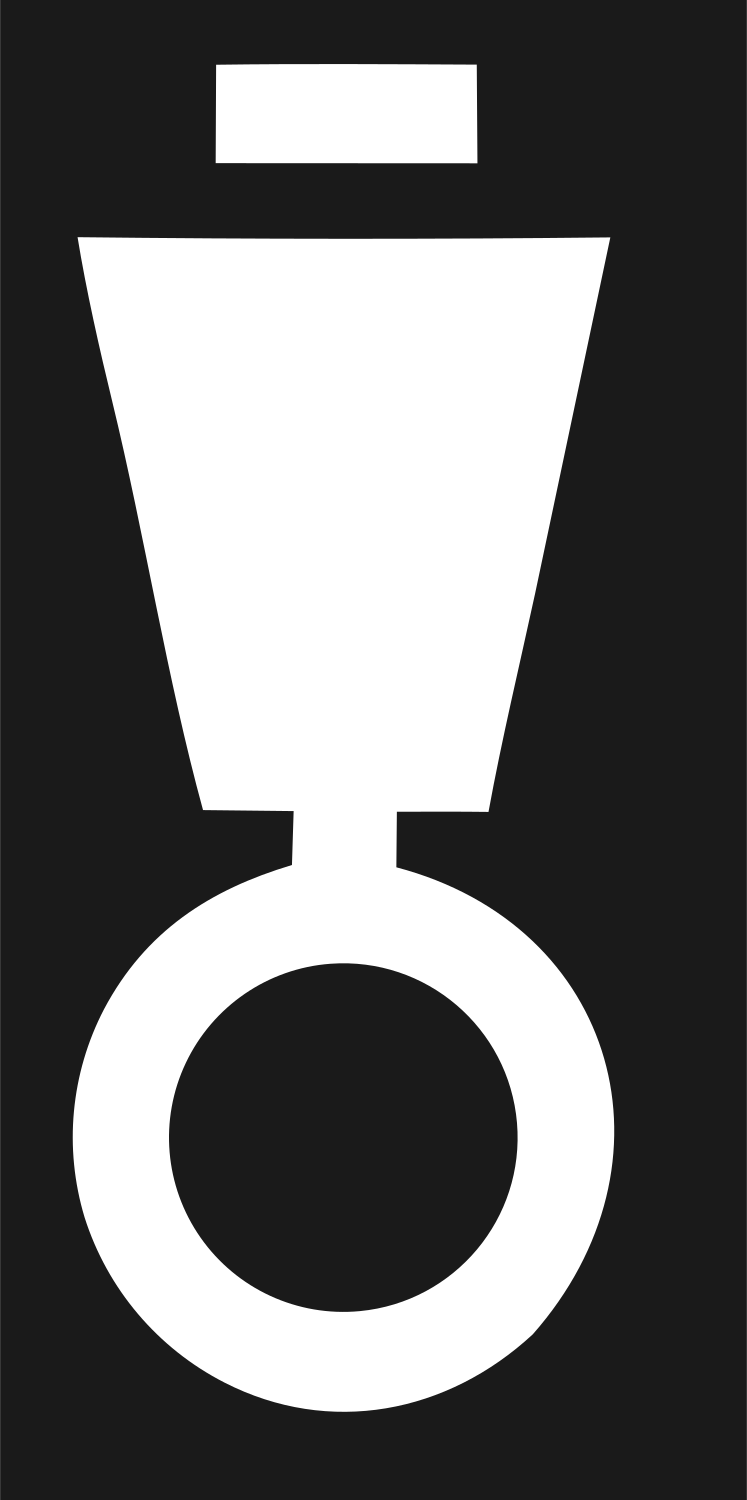 Bold Medal Circle Badge #1a1a1a/#ffffff