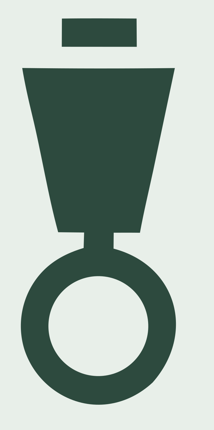 Bold Medal Circle Badge #e8efe9/#2d4a3e