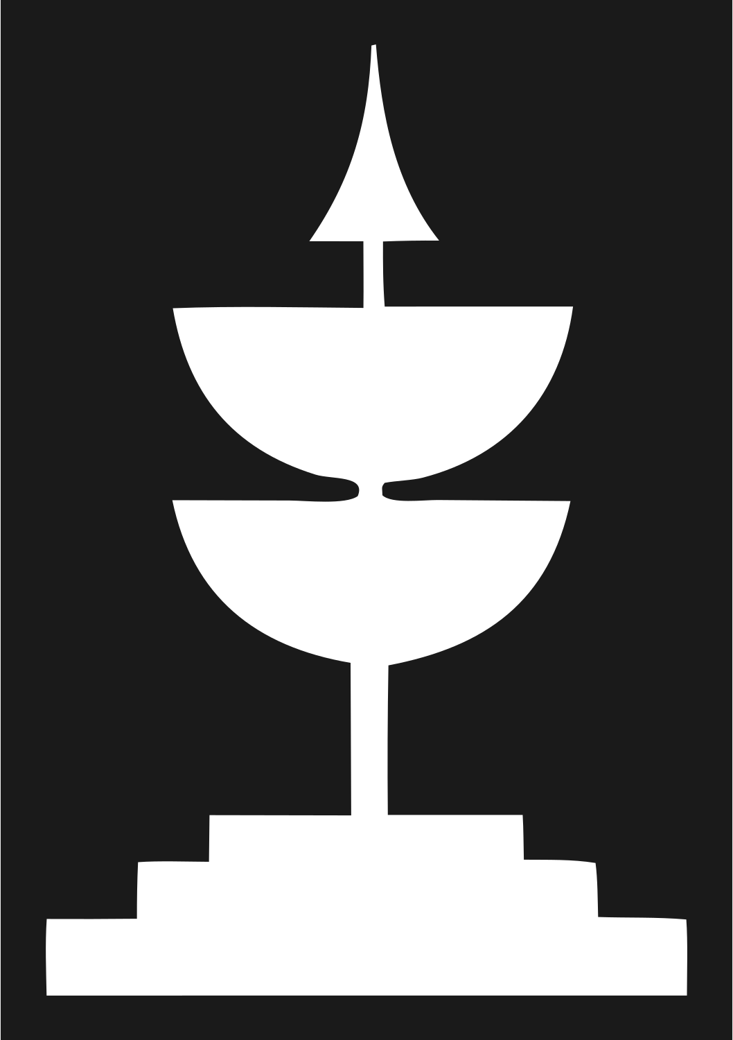 Bold Fountain Trophy Emblem #1a1a1a/#ffffff