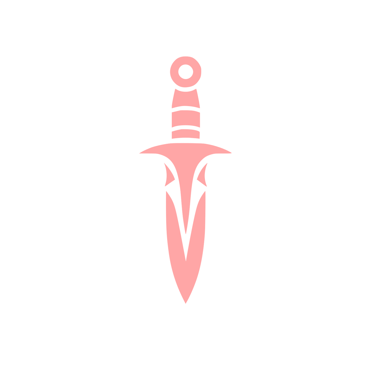 Bold Dagger Logo #ffa6a6