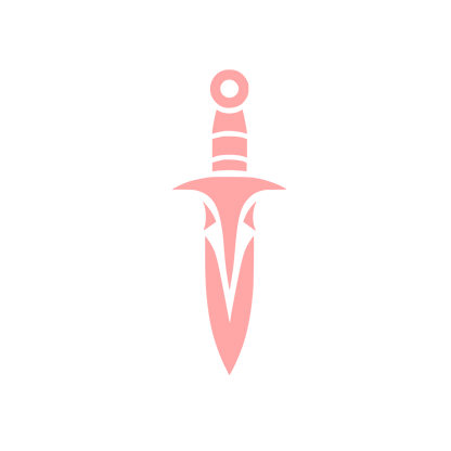 Bold Dagger Logo #ffa6a6