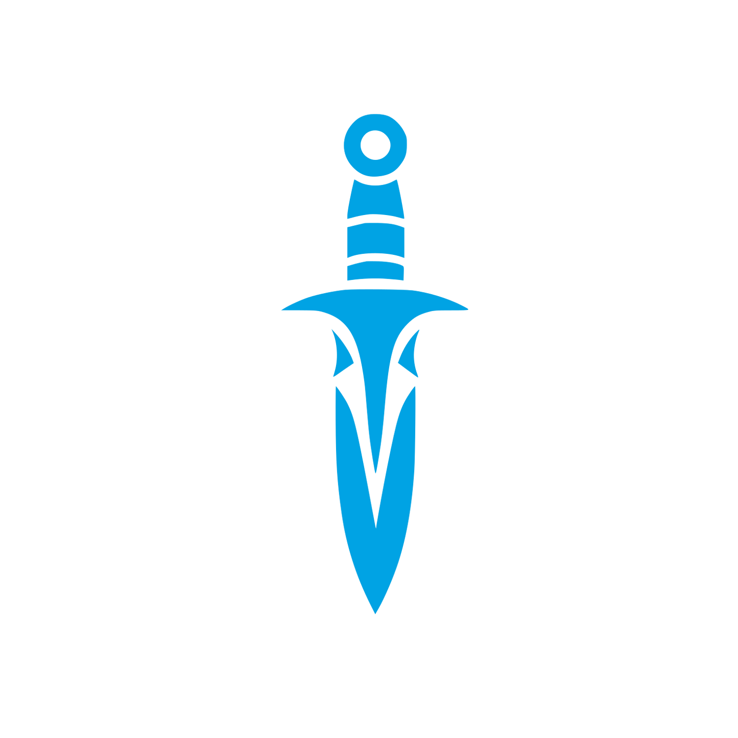 Bold Dagger Logo #00a3e4