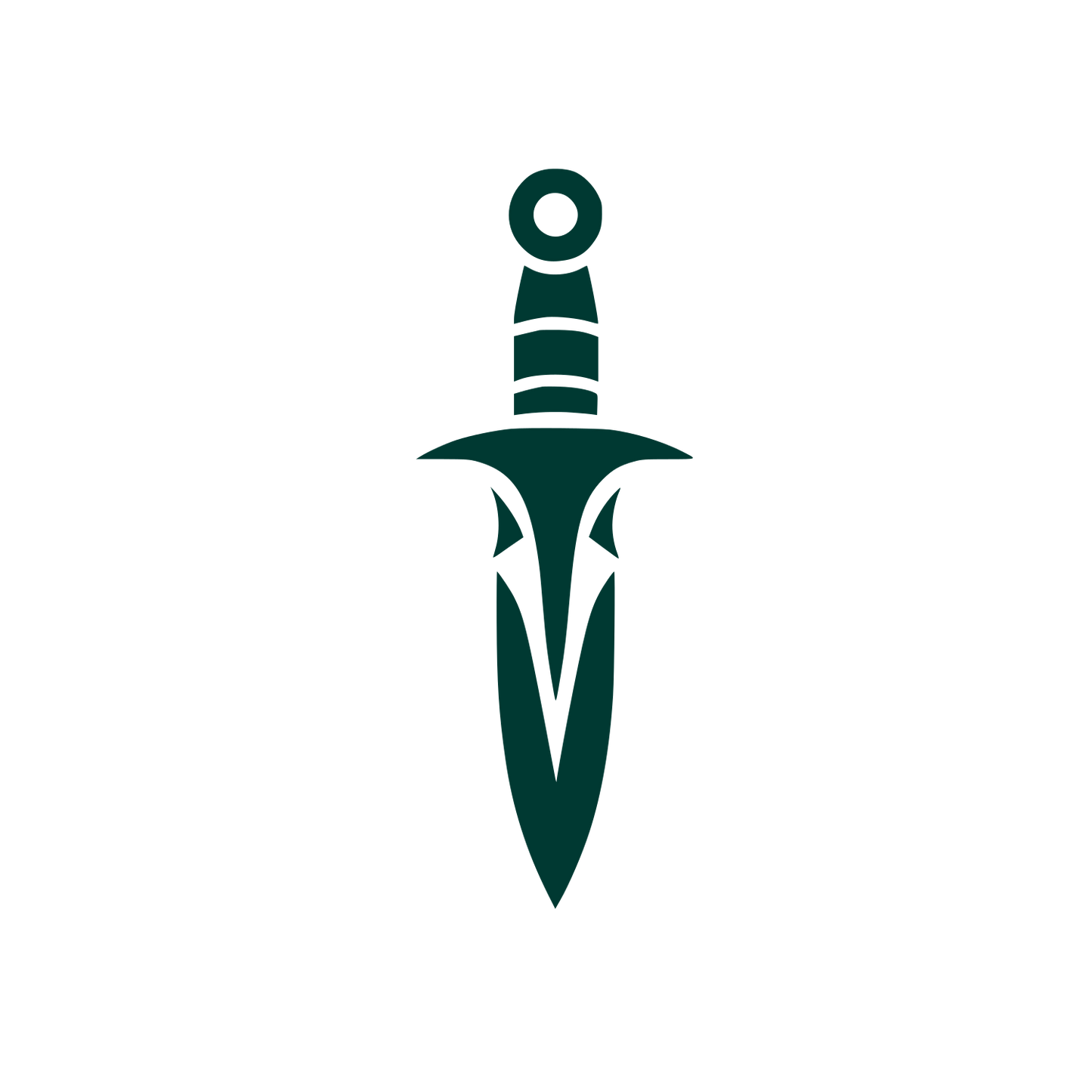 Bold Dagger Logo #003932