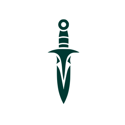 Bold Dagger Logo #003932