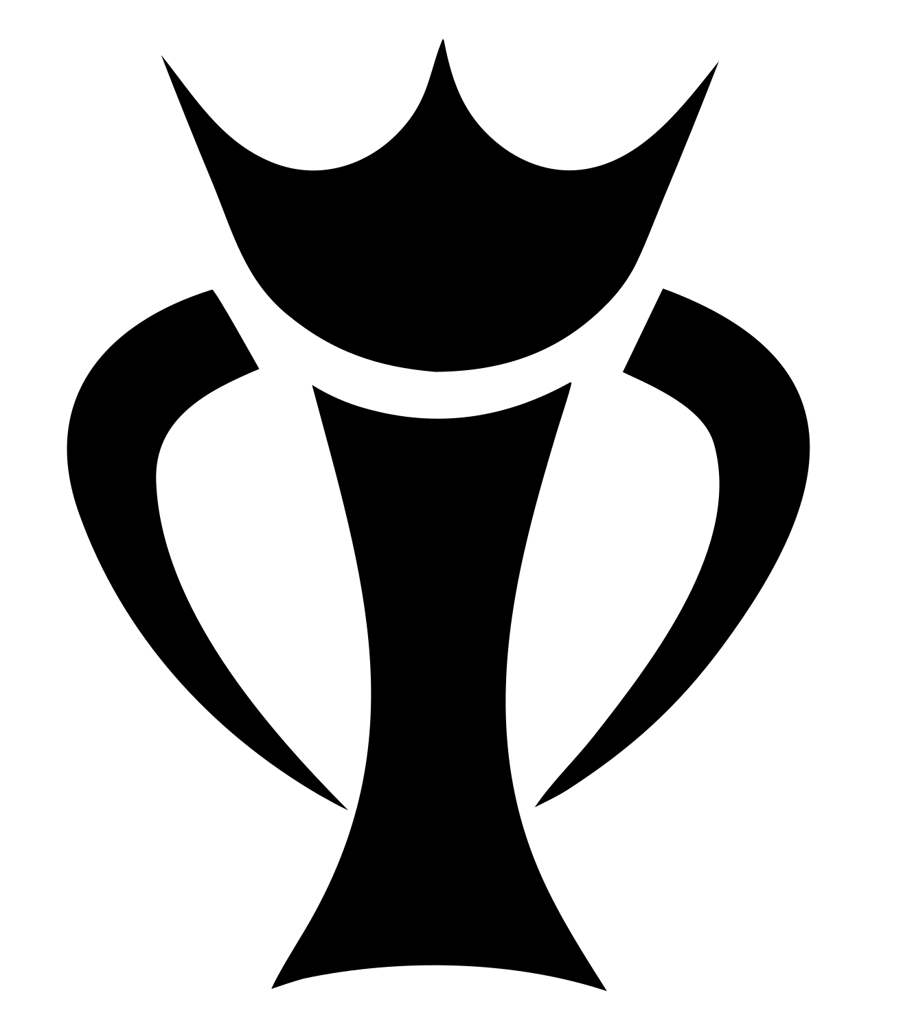 Crown Trophy Champion Mark #ffffff/#000000