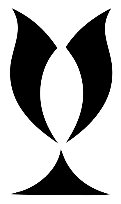 Negative Space Trophy Cup Icon #ffffff/#000000
