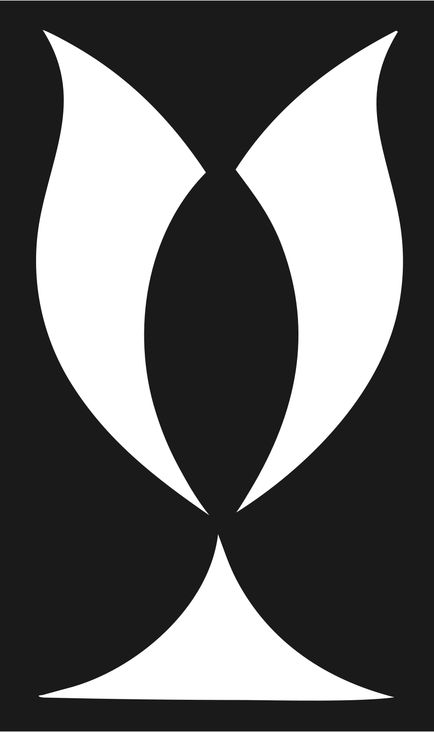 Negative Space Trophy Cup Icon #1a1a1a/#ffffff