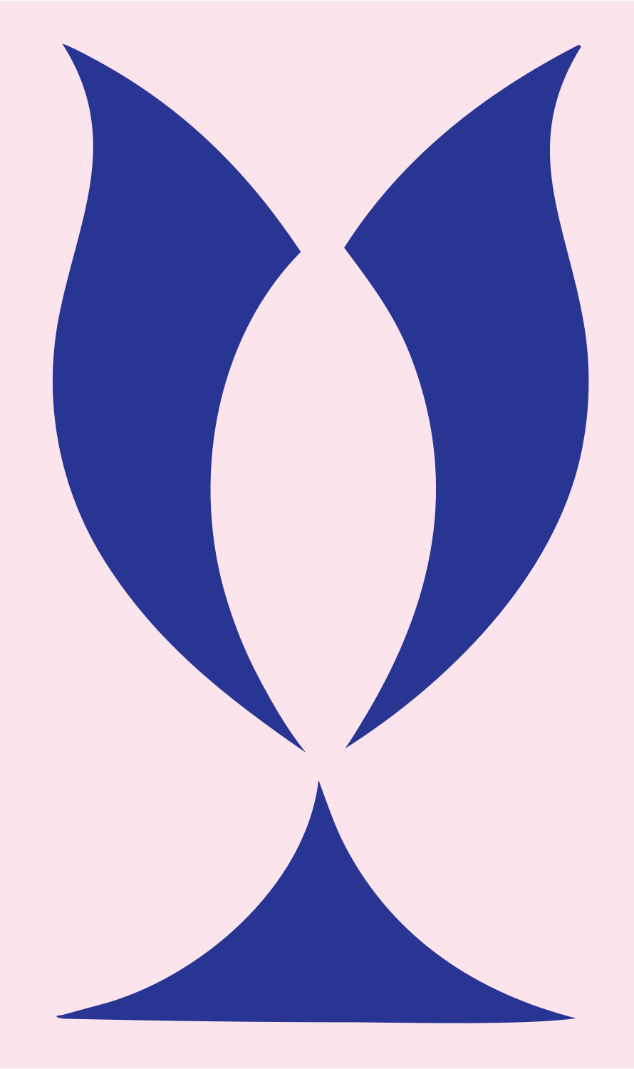 Negative Space Trophy Cup Icon #fce4ec/#283593