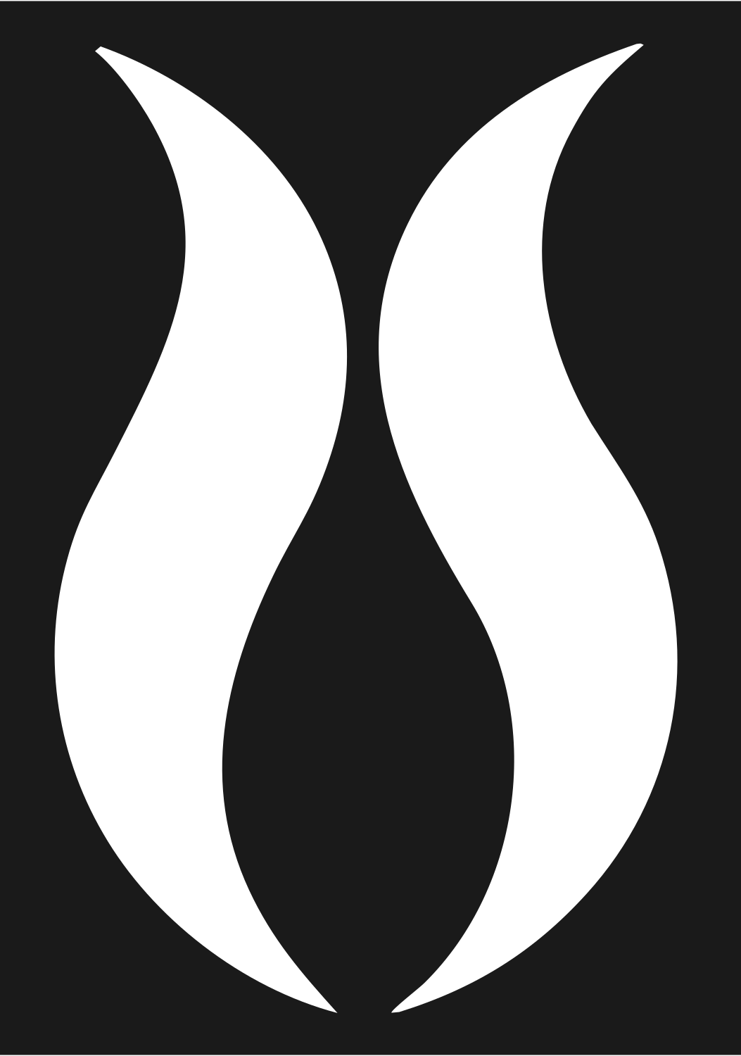Tulip Silhouette Trophy Mark #1a1a1a/#ffffff