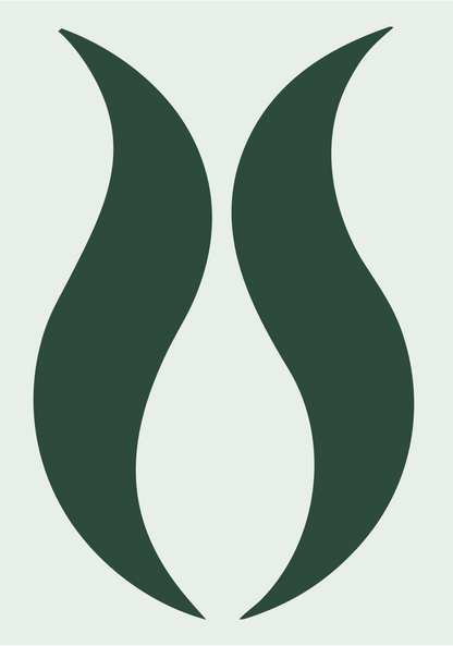 Tulip Silhouette Trophy Mark #e8efe9/#2d4a3e