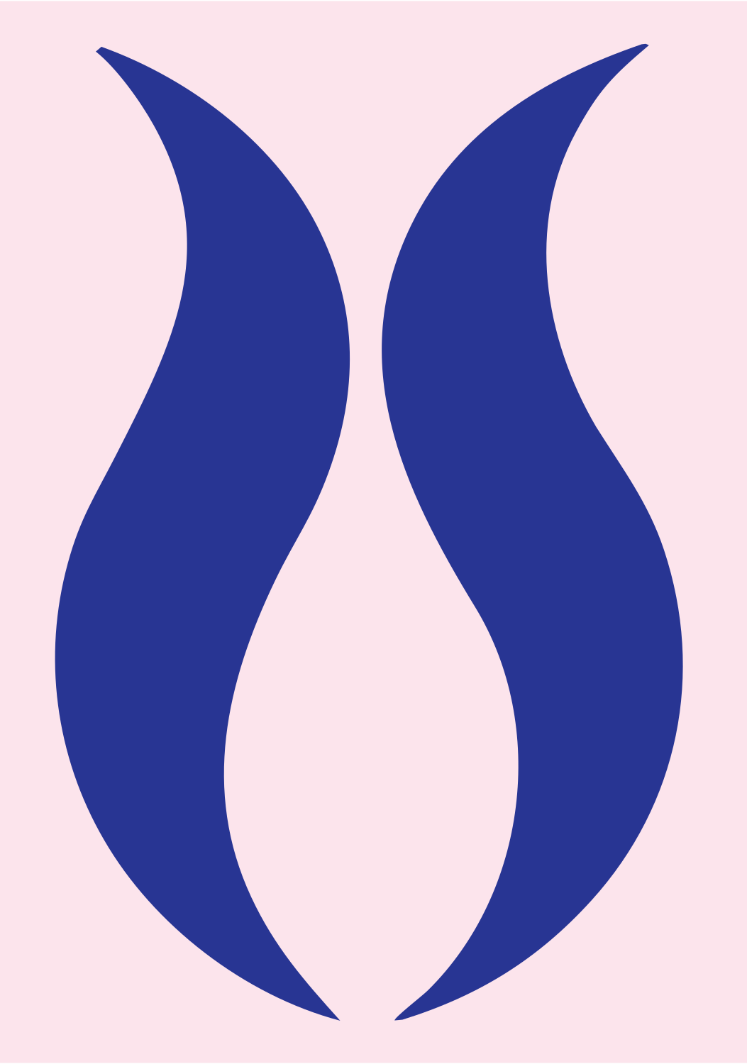 Tulip Silhouette Trophy Mark #fce4ec/#283593