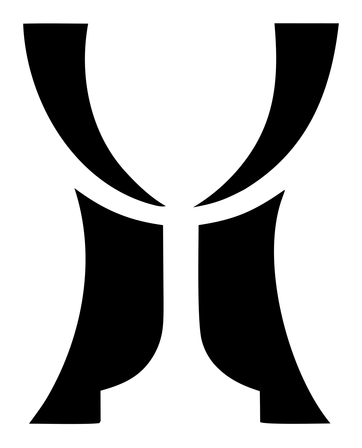 Negative Space Trophy Cup Mark #ffffff/#000000