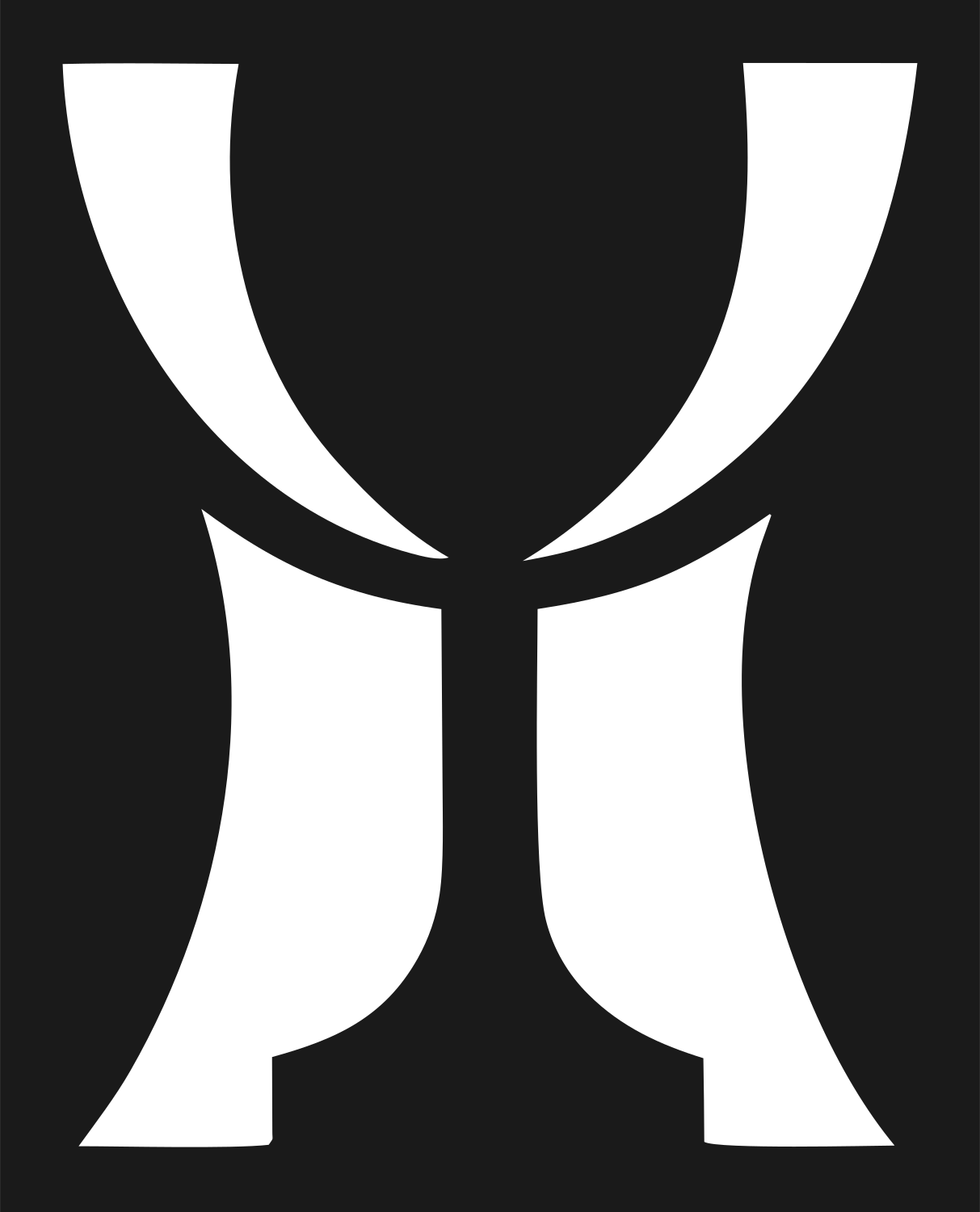 Negative Space Trophy Cup Mark #1a1a1a/#ffffff