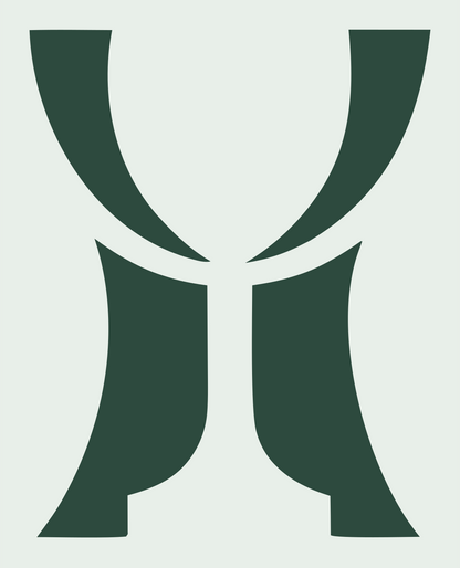Negative Space Trophy Cup Mark #e8efe9/#2d4a3e