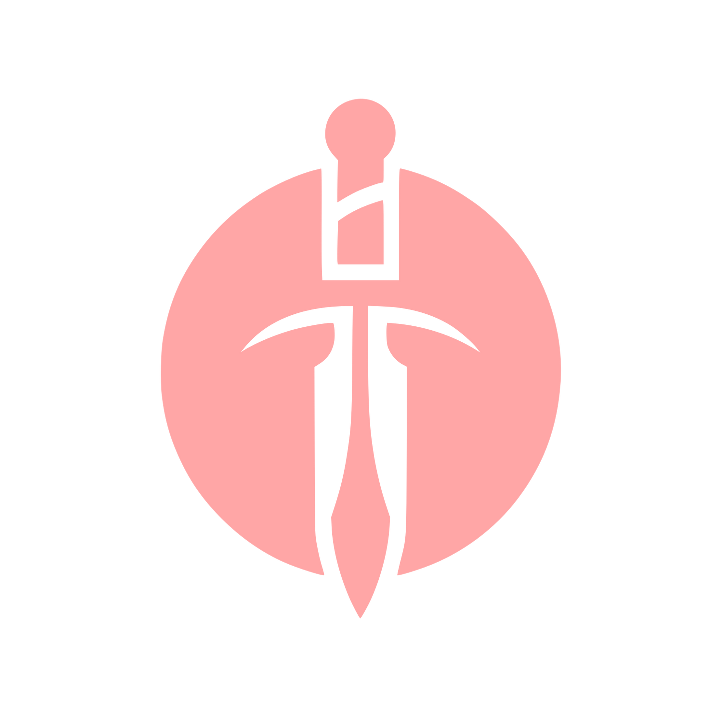 Sword Symbol Logo #ffa6a6