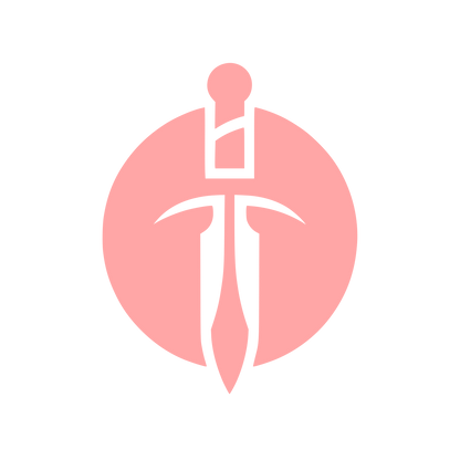Sword Symbol Logo #ffa6a6