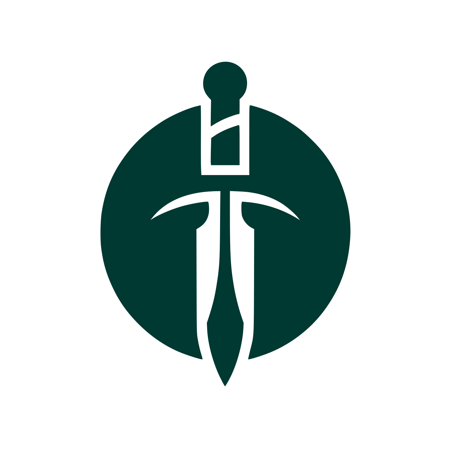 Sword Symbol Logo #003932