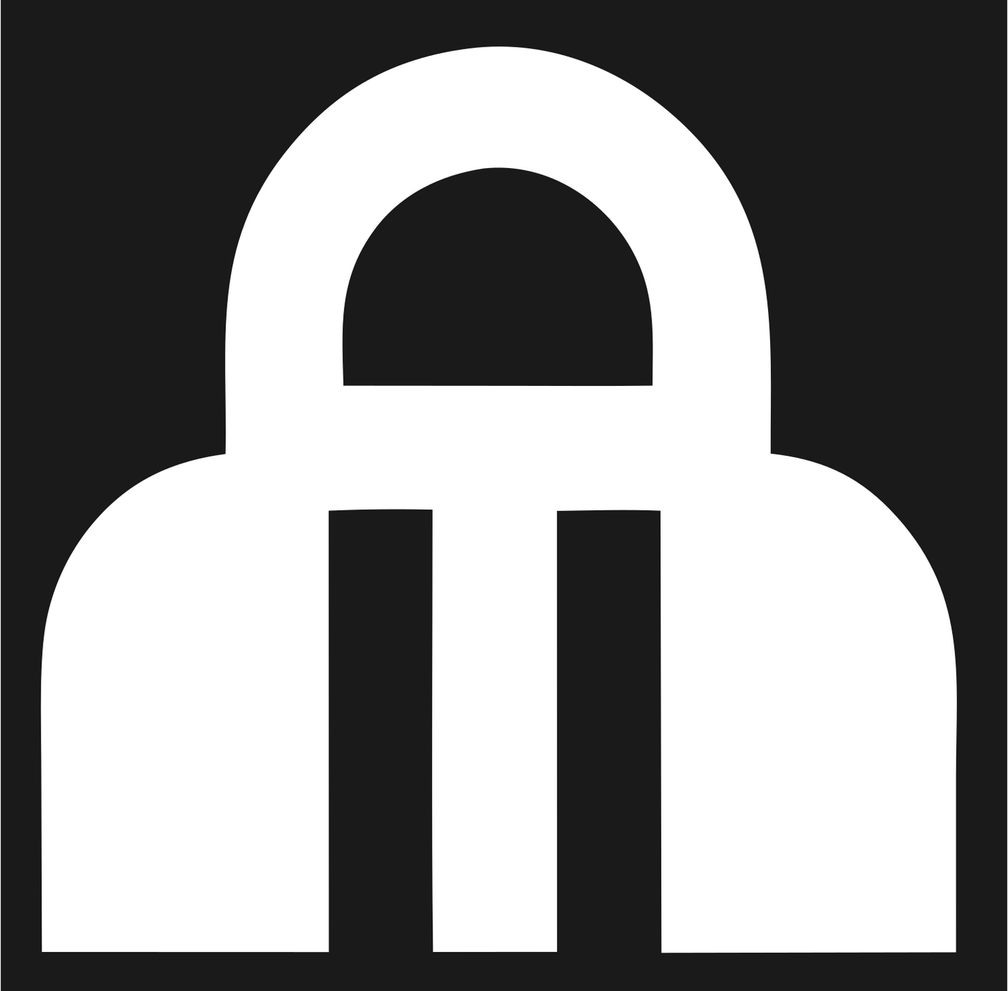 Bold Padlock Trophy Mark #1a1a1a/#ffffff
