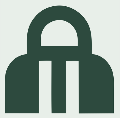 Bold Padlock Trophy Mark #e8efe9/#2d4a3e