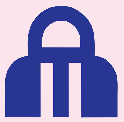 Bold Padlock Trophy Mark #fce4ec/#283593